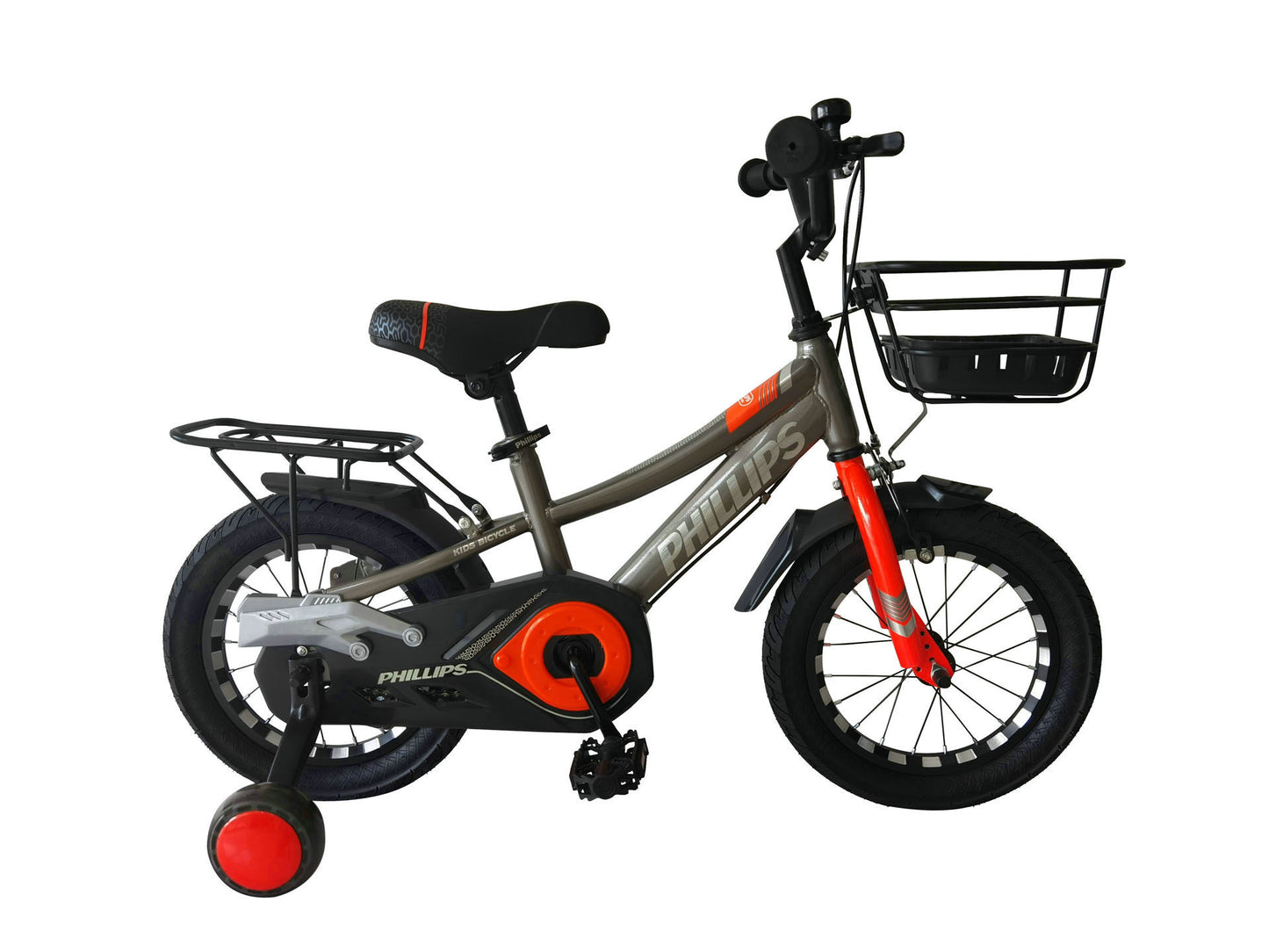 12 Inch Bicycle Grey -Red