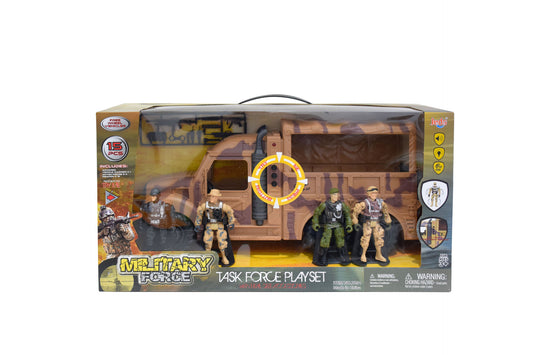 Military Force Playset (15 Pieces)