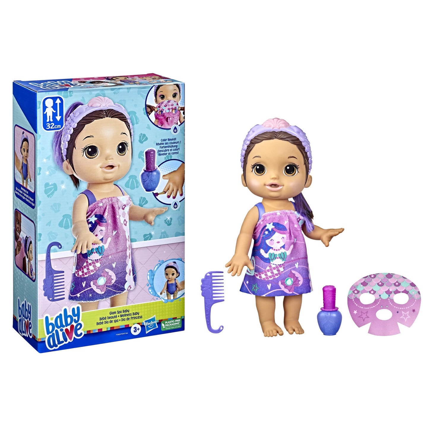 Baby Alive Glam Spa Baby Doll Mermaid