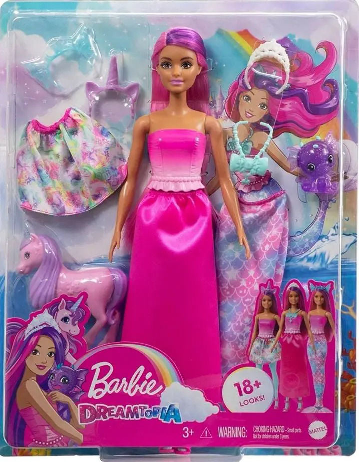 Barbie Dreamtopia Dress-Up Doll Mermaid Tail and Skirt