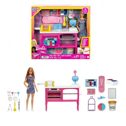 Barbie Doll And Accessories Dough Set