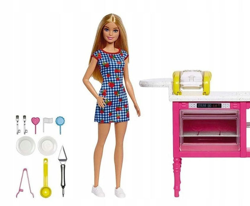 Barbie Doll And Accessories Dough Set