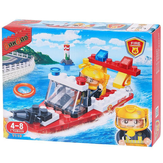 Banbao Fire Rescue Boat (58 Pieces)