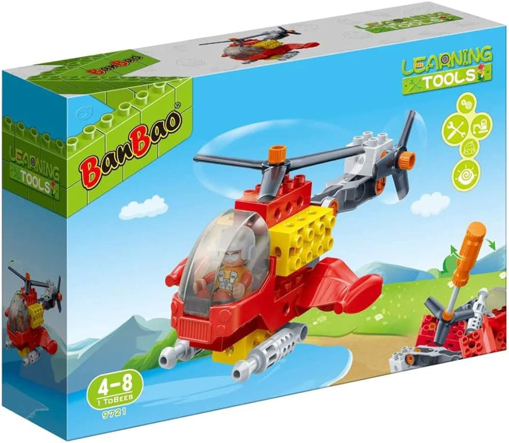 Banbao Learning Tools Helicopter (17 Pieces)