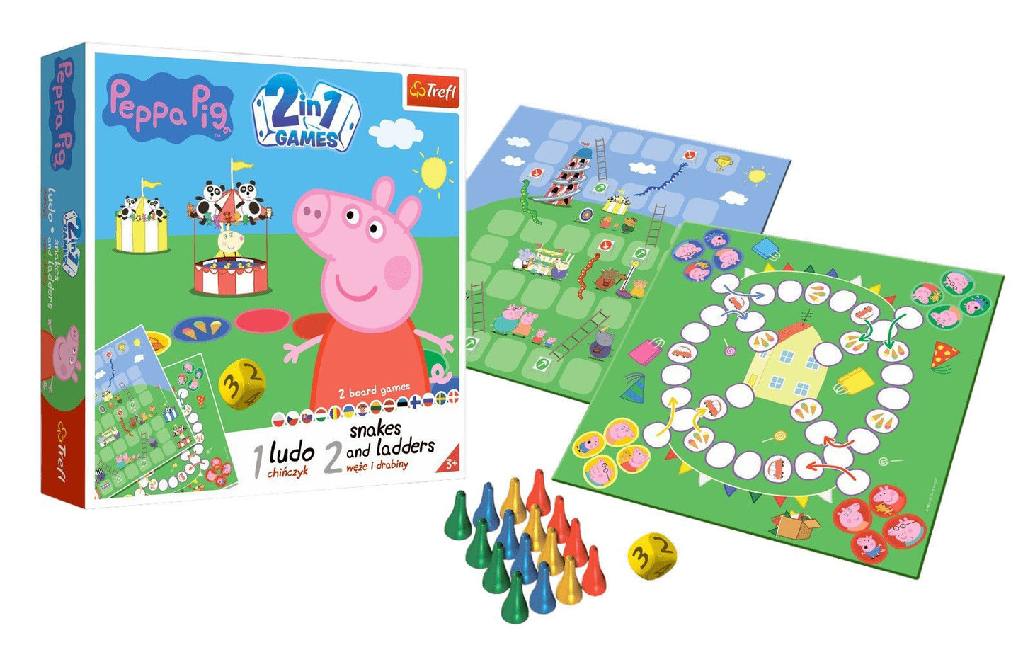 Peppa Pig 2 In 1 Ludo + Snake And Ladder Board Game