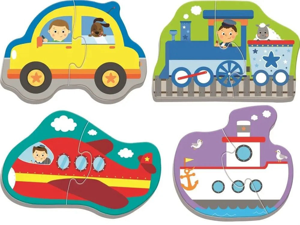 Baby Classic Transport Vehicles (8 Pieces)