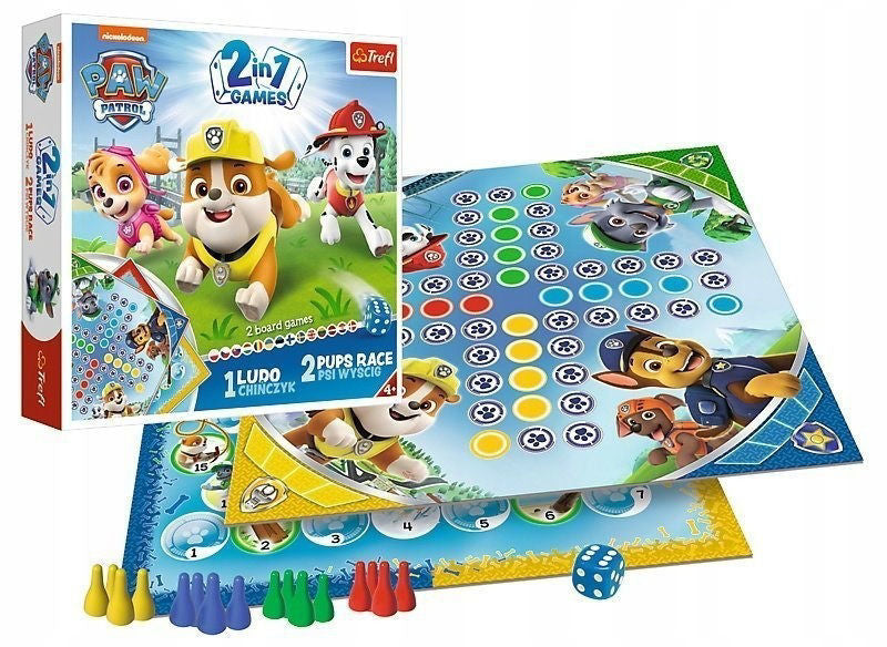 Paw Patrol Board Game 2 In 1 Ludo/ Pups Race