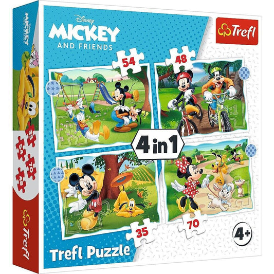 Mickey And Friends 4 In 1 Puzzle (207 Pieces)