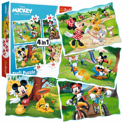 Mickey And Friends 4 In 1 Puzzle (207 Pieces)