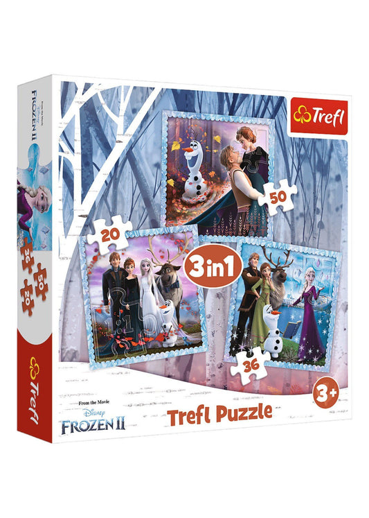 Frozen II 3 In 1 Puzzle (106 Pieces)