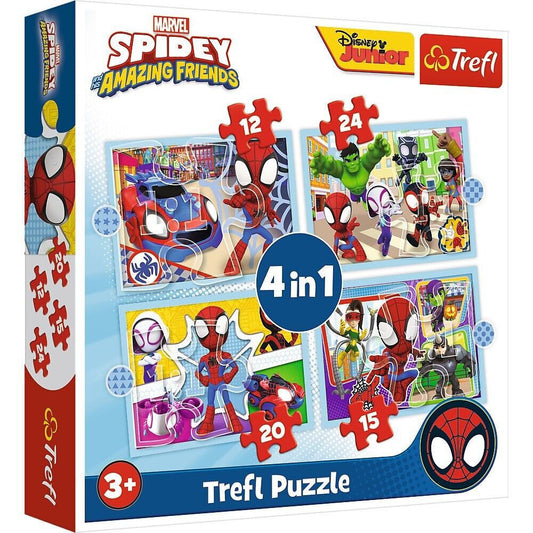 Spidey Amazing Friends 4 In 1 Puzzle