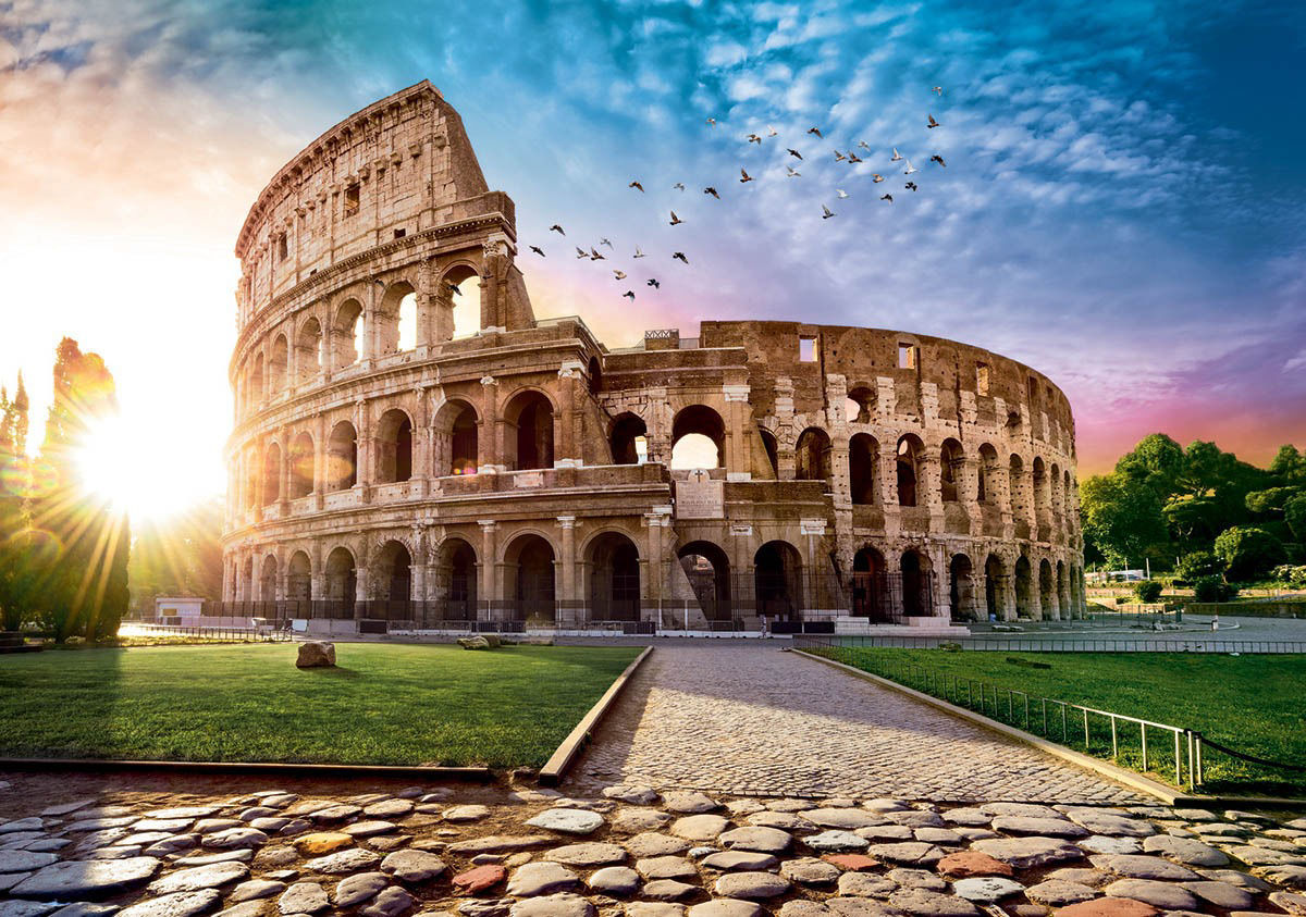 Sun Drenched Colosseum Puzzle (1000 Pieces)