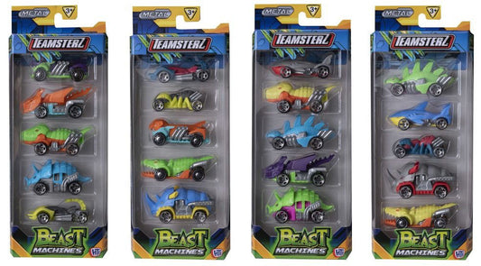 Teamsterz Die Cast Metal Cars Pack Of 5 (Assorted)