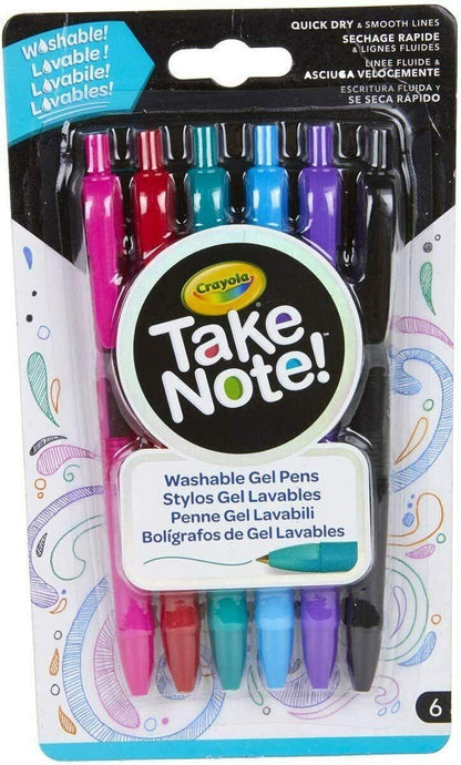 Crayola Take Note Washable Writing Gel Pens