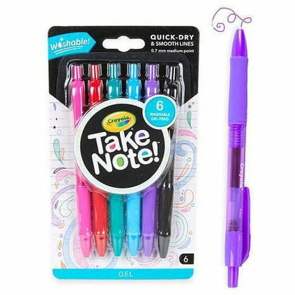 Crayola Take Note Washable Writing Gel Pens