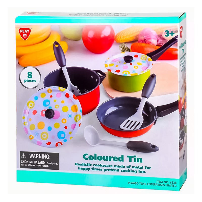 Playgo Coloured Tin (8 Pieces)