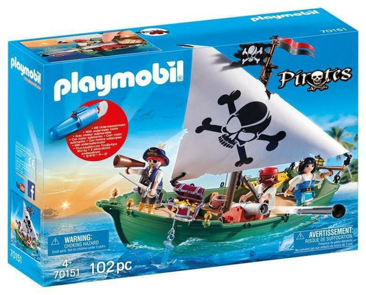 Playmobil Pirate Boat With Underwater Motor