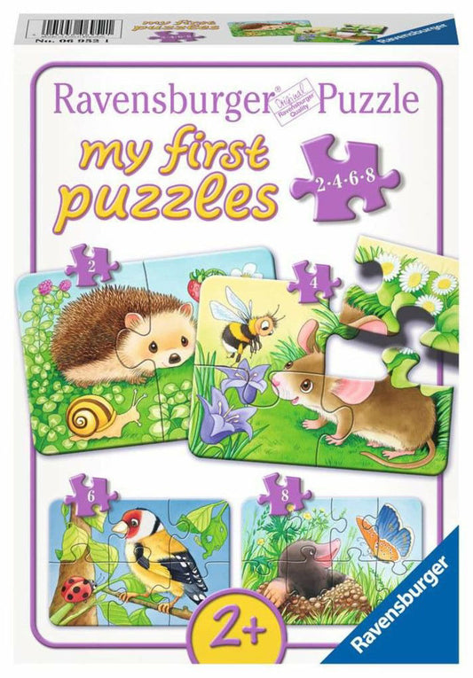 Ravensburger My First Puzzle Small Garden Animals (2-4-6-8 Pieces)