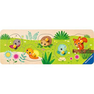 Ravensburger My First Wooden Puzzle Baby Animals In The Garden (5 Pieces)