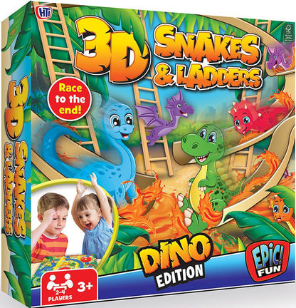 Snake And Ladder 3D Dino Edition (Board Game)