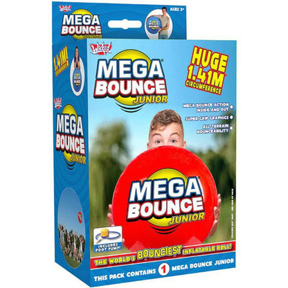 Wicked Mega Bounce Junior Inflatable Ball (Red/Blue) (Assorted)