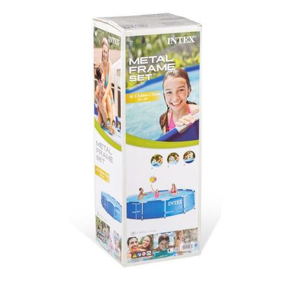 Intex Agp Circular Metal Frame Pool (366 x 76cm With Filter)