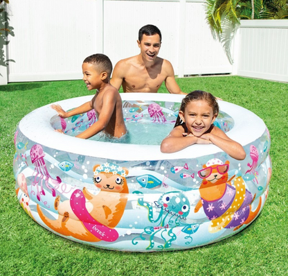 Intex Inflatable Aquarium Swimming Pool (152 X 56 Cm)