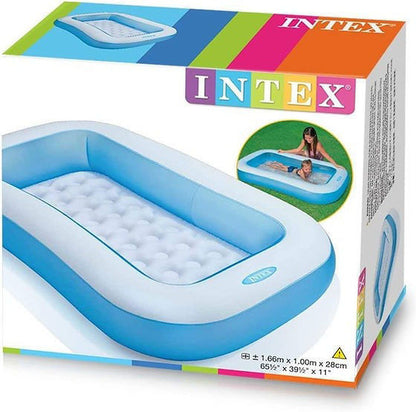 Intex Children Rectangular Blue Pool (166 x 100 x 28 cm)