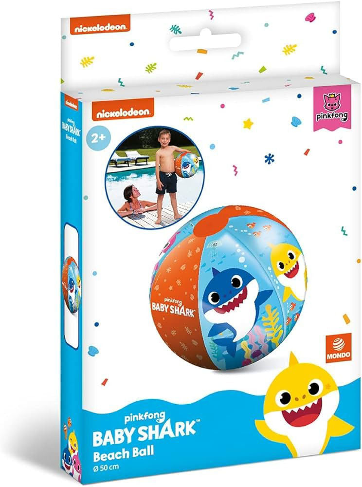 Mondo Baby Shark Beach Ball (50cm Diameter)