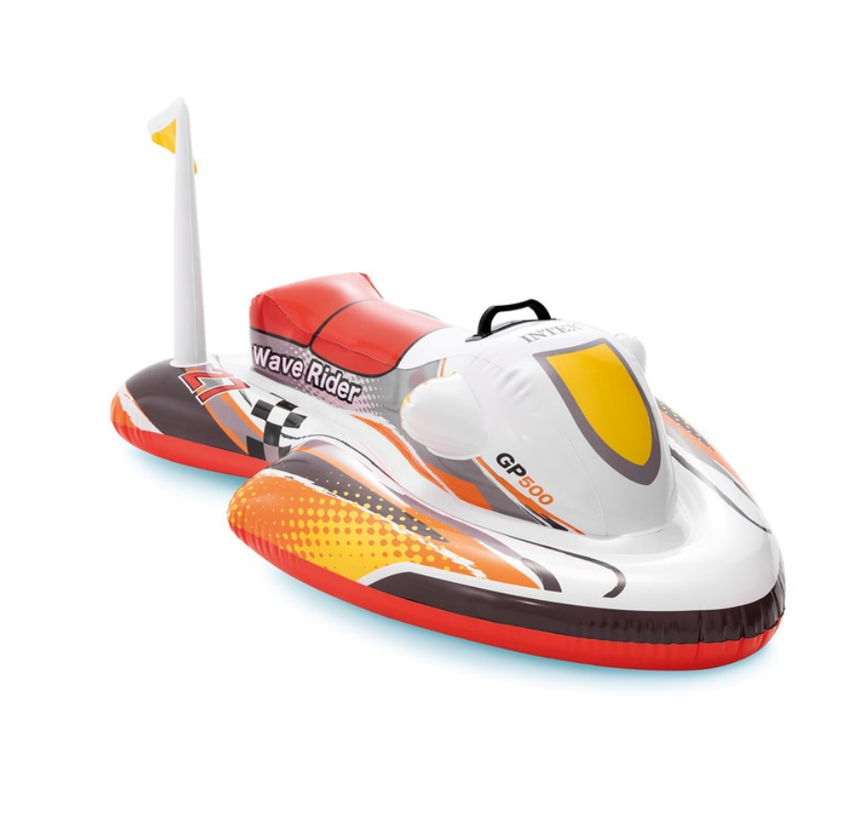Intex Wave Rider Ride-On Inflatable Pool Float (117 X 77cm)