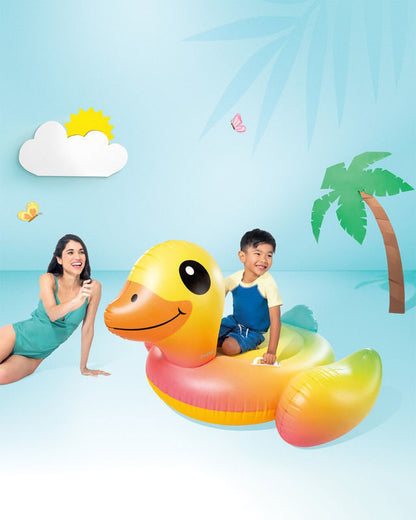 Intex Baby Duck Ride-On Inflatable Pool Float (1.6 x 1.18m)