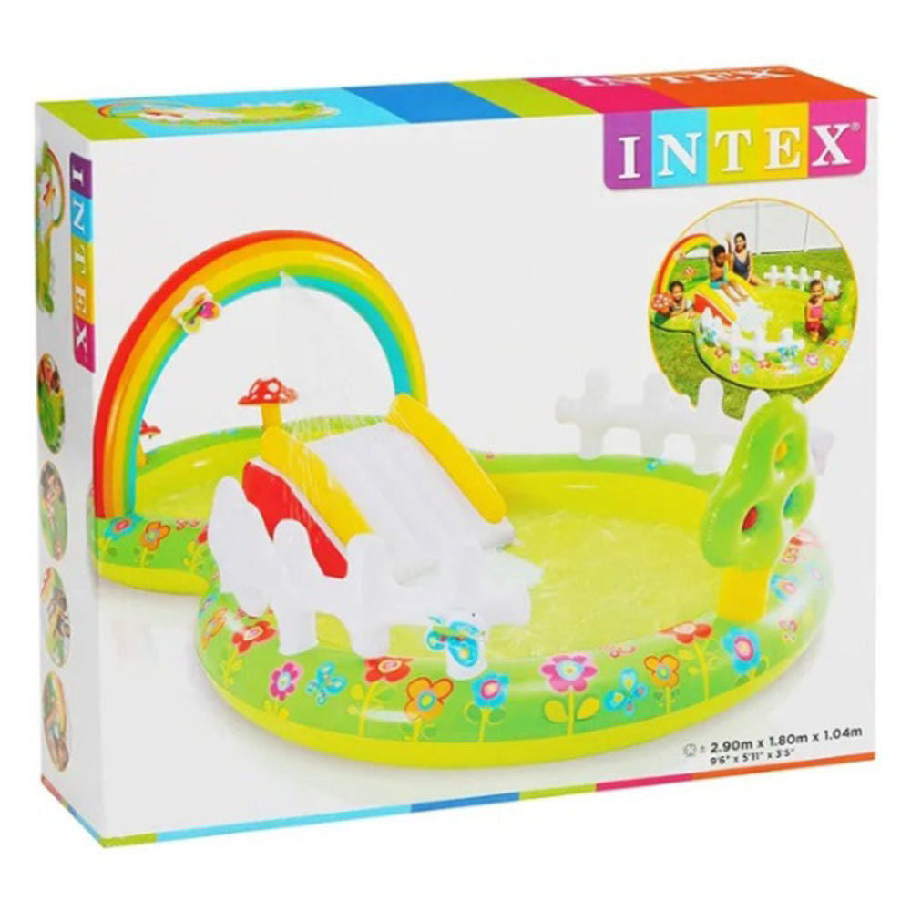 Intex My Garden Inflatable Play Center With Slide (2.90 x 1.80 x 1.04m)