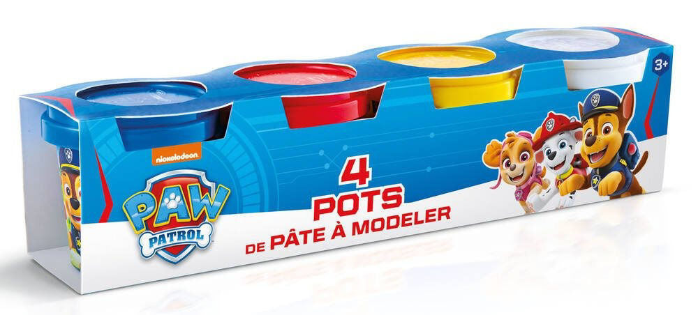 Paw Patrol 4 Pots Of Modeling Dough