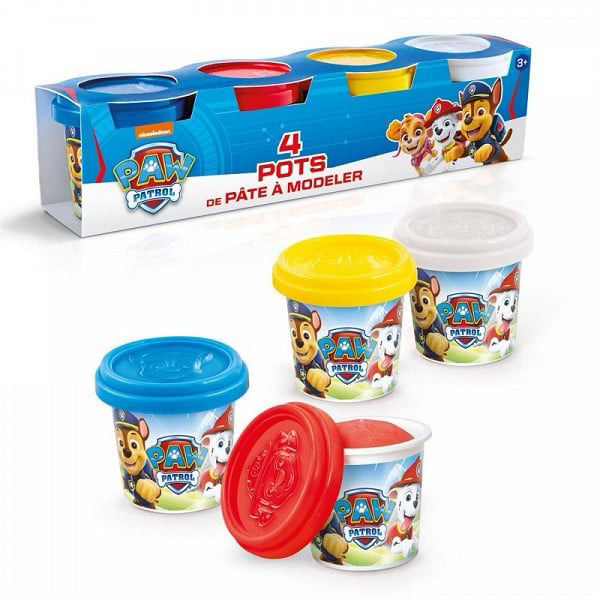 Paw Patrol 4 Pots Of Modeling Dough