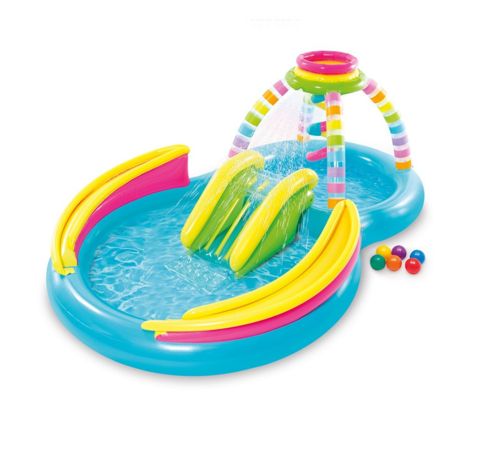 Intex Rainbow Funnel Play Center With Slide