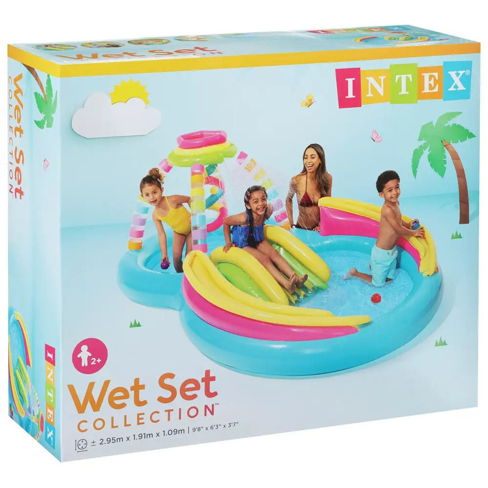 Intex Rainbow Funnel Play Center With Slide