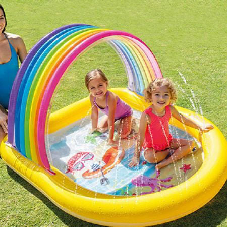 Intex Inflatable Rainbow Arch Spray Pool (147 x 130 x 86cm)