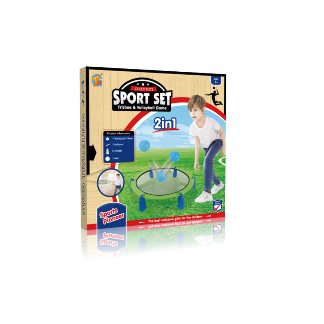 Cheer Toys  2 In 1 Volleyball And Flying Disc Game