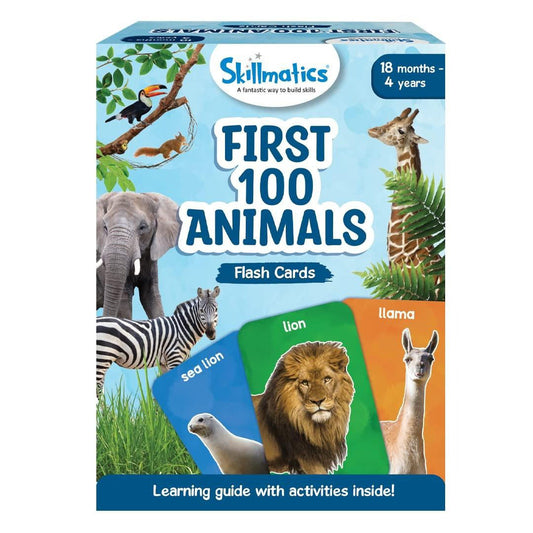 Skillmatics Flash Cards First 100 Animals