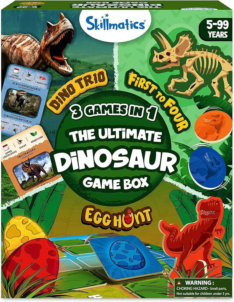 Skillmatics The Ultimate Dinosaur 3 In 1 Game Pack