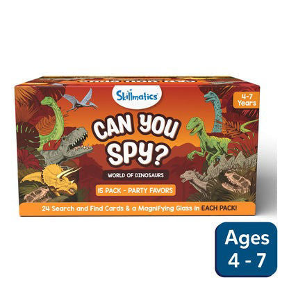 Skillmatics Can You Spy Party Favors Dinosaurs