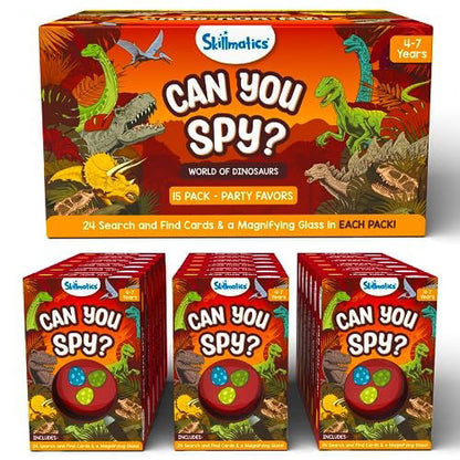 Skillmatics Can You Spy Party Favors Dinosaurs