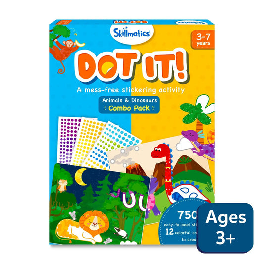 Skillmatics Dot it Animals And Dinosaurs Combo Pack