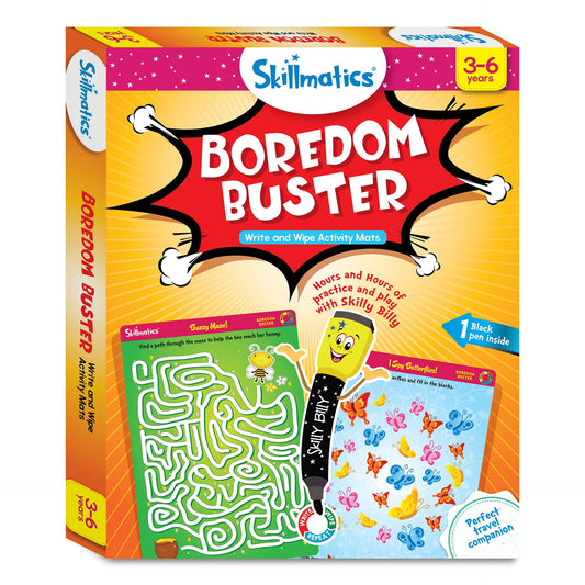 Skillmatics Boredom Buster Write And Wipes Activity Mats