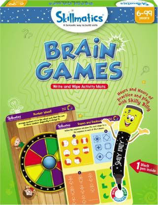 Skillmatics  Brain Games Write And Wipe Activity Mats