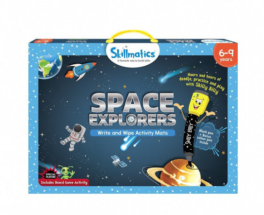 Skillmatics Space Explorers Write And Wipe Activity Mats