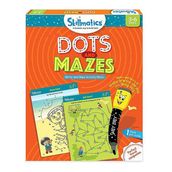 Skillmatics  Dots And Mazes Write And Wipe Activity Mats