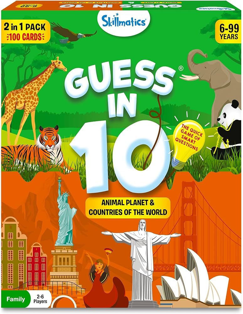 Skillmatics Guess In 10 Animal Planet And Countries Of The World (French)