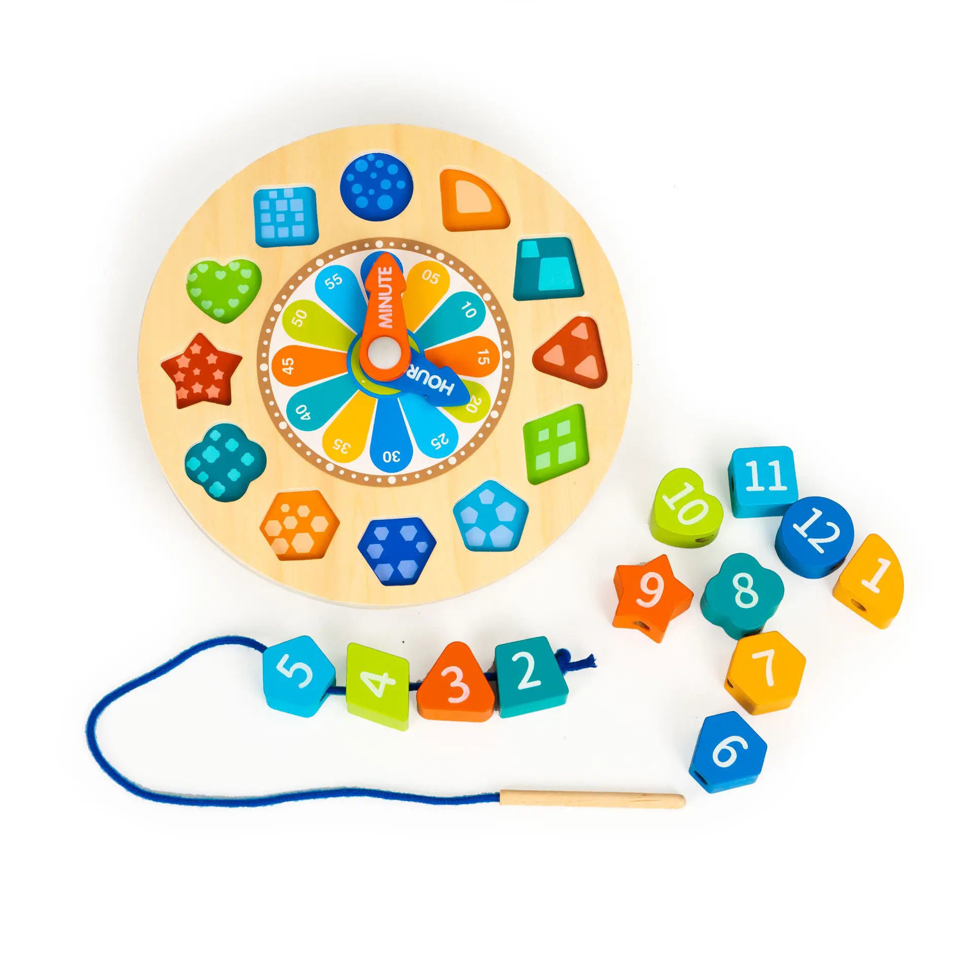 Luminous Shape Sorting Wooden Clock – TOYS 4 LESS