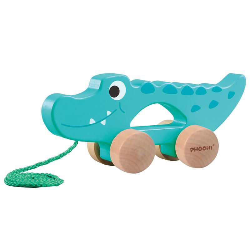 Wooden Pull Along Crocodile